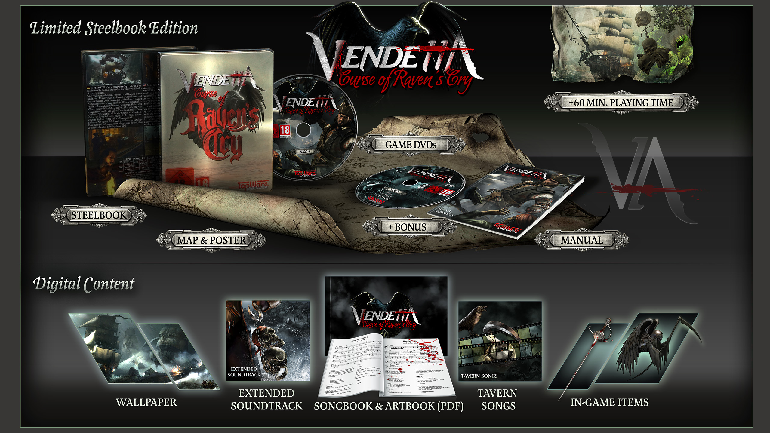 Vendetta Curse of Ravens Cry Steelbook